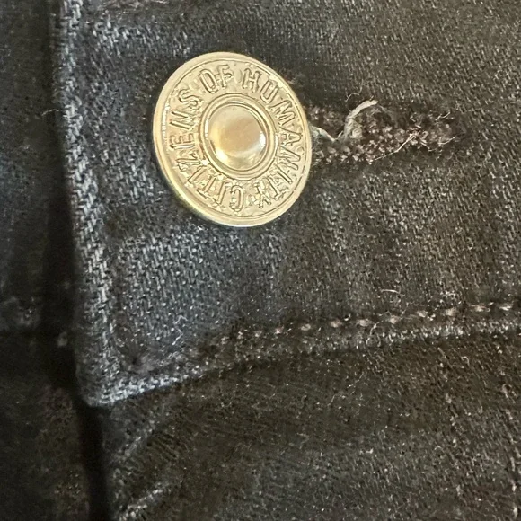 Citizens of Humanity Isola Cropped Straight Jeans 34 Chamber Wash NWT - Picture 4 of 14